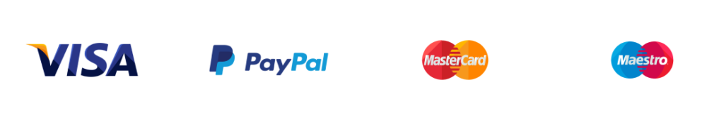 on accepte toutes les cartes bancaires et paypal