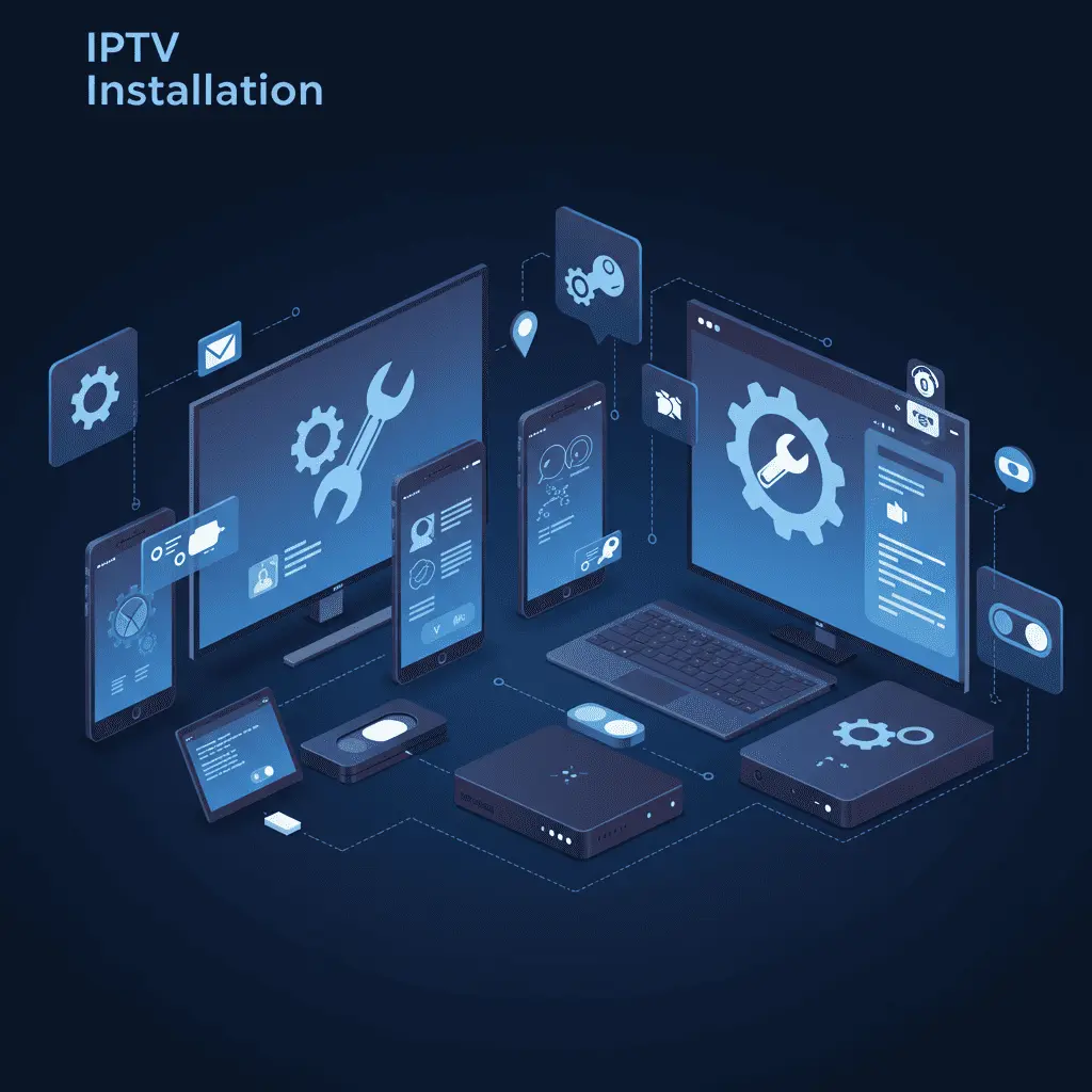 Installation IPTV sur différents appareils - TV, smartphone et tablette